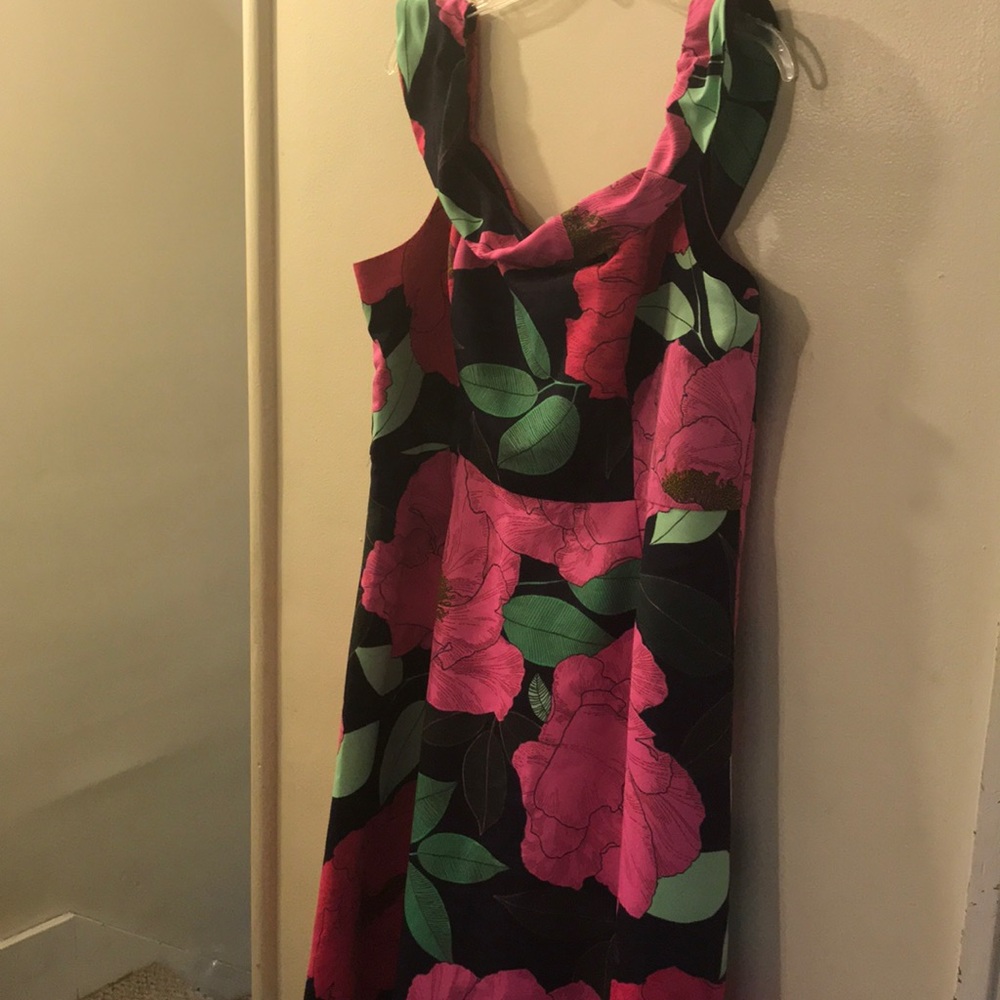 New with tags; high- low Navy Dress